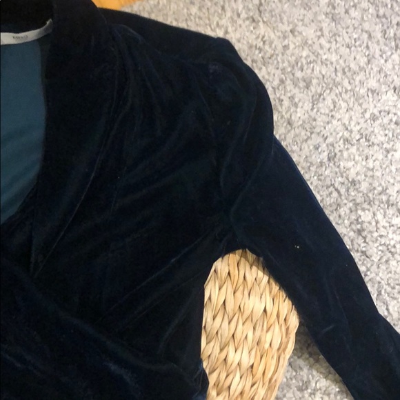 Velour warp blazer top - Picture 2 of 3